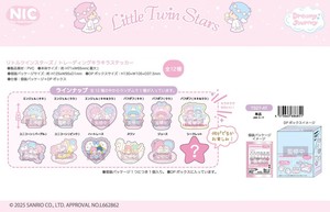 贴纸 Sanrio三丽鸥 NIC Little Twin Stars双子星/Kiki&Lala 12种类