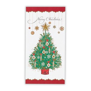 縦型祝儀封筒 グリーンツリー【クリスマス金封】