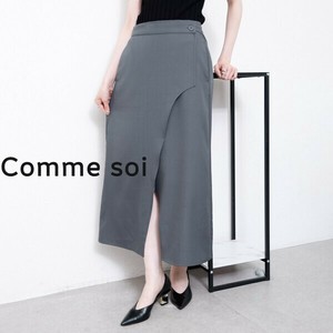 ■comme soi（コムソワ）■センター開き スカート 2025新作
