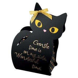 秋のラッピング用品　ダイカットボックス　ブラックキャット　10枚