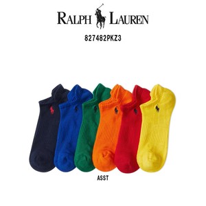 POLO RALPH LAUREN(ポロ ラルフローレン)ソックス ローカット アソート 6足セット 男性用 827482PKZ3