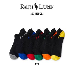 POLO RALPH LAUREN(ポロ ラルフローレン)ソックス ローカット アソート 6足セット 靴下 男性用 827483PKZ3