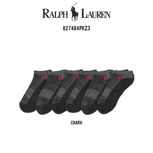 POLO RALPH LAUREN(ポロ ラルフローレン)ソックス ローカット アソート 6足セット 靴下 男性用 827484PKZ3