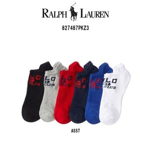 POLO RALPH LAUREN(ポロ ラルフローレン)ソックス ローカット アソート 6足セット 靴下 男性用 827487PKZ3
