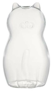 Glass cat vase Clear LG-16141