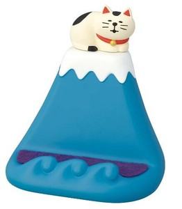 富士山でまったり スマホスタンド ぶち猫 ZCB-16684