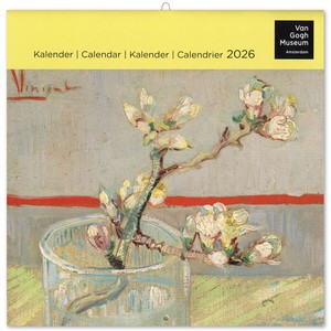 2026年 ラージカレンダー ゴッホ/GOGH 30×30cm 壁掛け アート 輸入版 2025新作