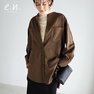 Button Shirt/Blouse Band Collar