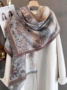 Thin Scarf Reversible Large Size Scarf