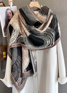 Thin Scarf Reversible Large Size Scarf Polka Dot