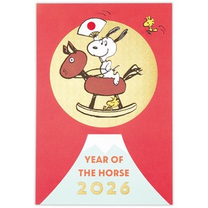 スヌーピー 箔 富士とうま【年賀はがき｜1柄3枚入り】