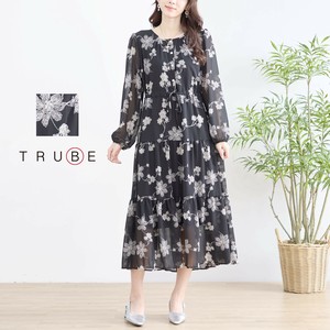 2025年新商品 洋装/连衣裙 花朵 L尺寸 分层洋装/连衣裙