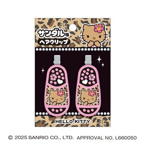 ■2025AW　先行予約■　サンリオキャラクターズ　サンダル風ヘアクリップ　ハローキティ/日焼け
