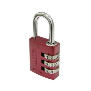 ABUS(アバス)　ナンバー可変式南京錠 145-30　レッド・00721247