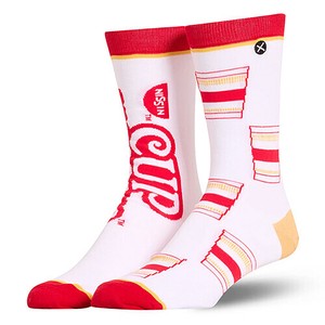 【ODD SOX（オッド ソックス）】クルー ソックス LARGE FEET CUP NOODLES SPLIT OS-SOC-M-35877MONCD