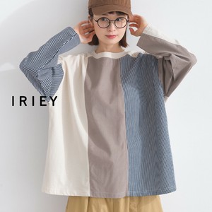 T-shirt Stripe Mixing Texture Switching