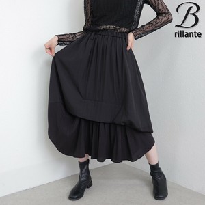 異素材切替タックデザイン　バルーンスカート 81丈 新作2025aw  BRILLANTE東京（199310）