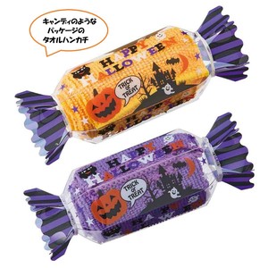 秋のイベント・ノベルティ　販促用品　ハロウィン　キャンディタオルハンカチ　100枚
