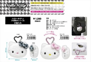 【予約品】ハローキティ　千鳥格子シリーズ　小銭入れ《 9/11(木) 予約〆切り》