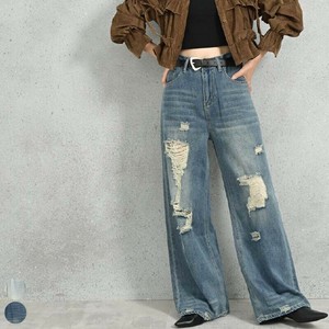ダメージ デニム パンツ レース パッチ【2025年秋冬新作】