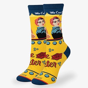 【ODD SOX（オッド ソックス）】クルー ソックス MEDIUM FEET ROSIE RIVETER OS-SOC-WM-38612WCNCF