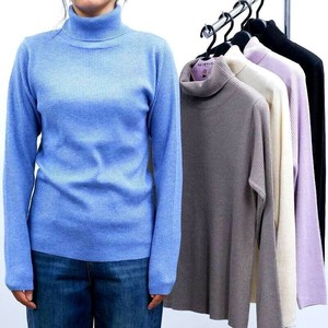 予約 定番売筋 洗えるもちもちニット リブセーター タートルネック タートル 無地 ニット セーター リブ