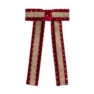 【MIMI&LULA】 Circus glitter bow - red