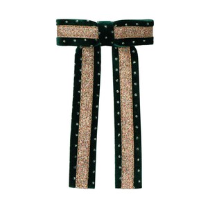 【MIMI&LULA】 Circus glitter bow - green