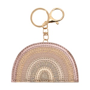 【MIMI&LULA】 Pink rainbow keyring
