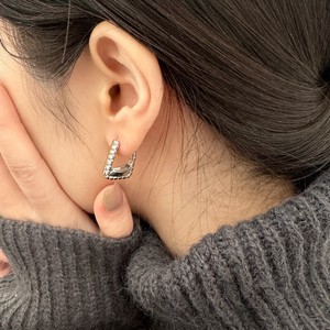 韓国　イヤリング 18k 　ピアス S925ポスト　ピアス アレルギー　シルバー925 ピアス