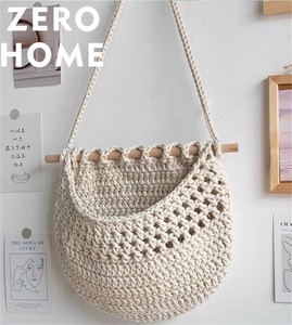 手編みタペストリー 壁掛け収納ネット ナチュラルインテリア リゾート風ルームデコレーション