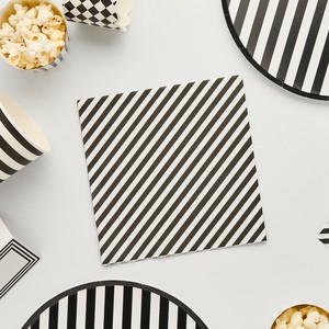 预购 派对用品 中国制造 竖纹 黑白 16张每组