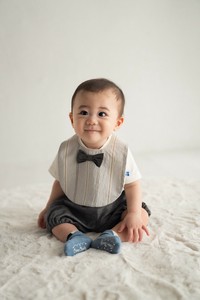 婴儿服装/配饰 领带 袜子 竖纹 日本制造