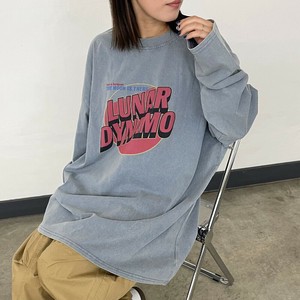 即納【2025新作】ピグメントロゴロンT　インナーT　ビッグT　ゆったり　ワイド　体型カバー　プリント