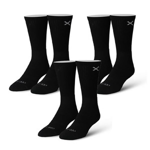 【ODD SOX（オッド ソックス）】クルー ソックス MEDIUM FEET BASIX 3 PACK（3足 セット）CREW BLACK