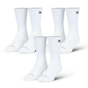 【ODD SOX（オッド ソックス）】クルー ソックス MEDIUM FEET BASIX 3 PACK（3足 セット）CREW WHITE