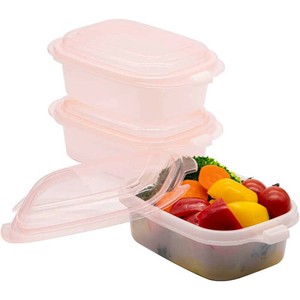 【特価品】CB JAPAN　そのまま食卓に出せるレンジ容器 M 3P ピンク