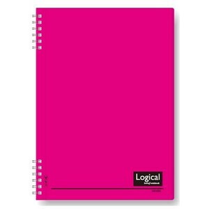 ナカバヤシ　ロジカルWリングノ-トPP表紙A5ピンク　NW-A507-P