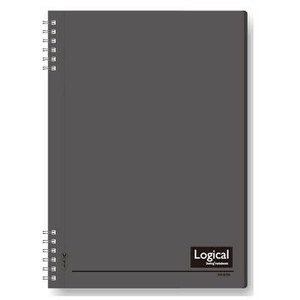 ナカバヤシ　ロジカルWリングノ-トPP表紙A5ブラック　NW-A507-D