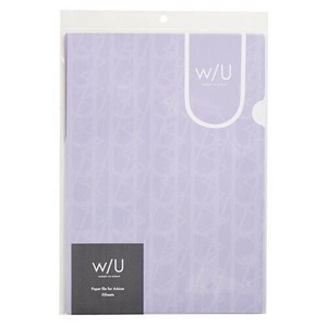 ナカバヤシ　WU/A4/紙製ファイル/ラベンダー　WU-KFL-4