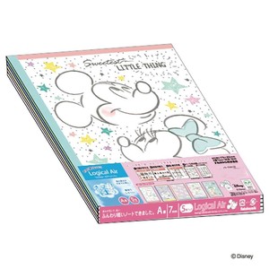 ナカバヤシ　ロジカルエアーB5/ミッキー&フレンズ/A罫/30枚/5P　ノS-139A-5P