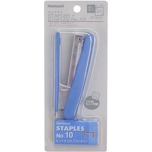 ナカバヤシ　ホッチキスNO10針1000本入/マットブルー　ST-H101MB