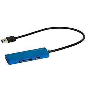 ナカバヤシ　USB3.1Gen1/4ポートハブ/30cm/ブルー　UH-3184BL