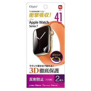 ナカバヤシ　AppleWatch41mmTPUフィルム/反射防止　SMW-AW411TFLG