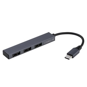 ナカバヤシ　USB2.0Type-C3ポート変換ハブ/グレー　UH-C2573GY