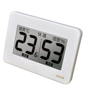CRECER クレセル 超大画面デジタル温湿度計 CR-3000W