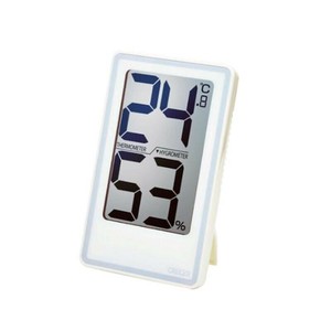 CRECER クレセル でか文字デジタル温湿度計 ホワイト CR-2000W
