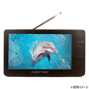 ROOMMATE OVER TIME 7インチ防水テレビ&ラジオ OT-WPT70G-BK