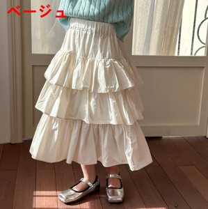 スカート 無地 快適 子供用 ファッション   MBQ3494