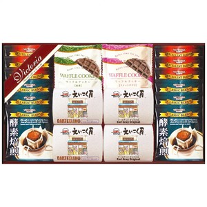 ドリップコーヒー＆紅茶・ワッフルクッキーセット VEM-40